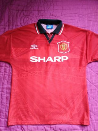 Vintage & Mens Manchester United Football Shirt Jersey Top Kanchelskis