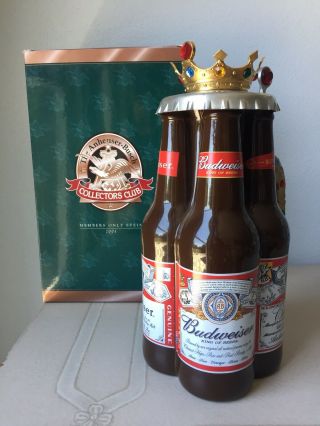 Anheuser - Busch 2001 Cc Members Only Stein " King Of Beers " Ltd 10280