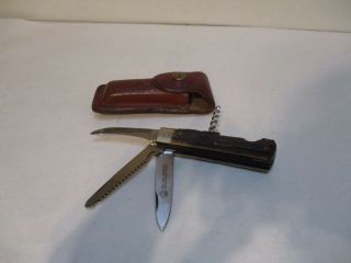 Vintage Puma Jagdmesser 945 Knife & Leather Sheath