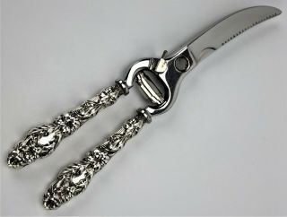 Antique Gorham Whiting Sterling Silver 925 Art Nouveau Lily 1902 Poultry Shears
