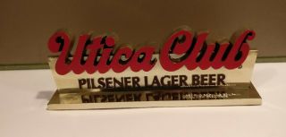 Vintage Utica Club Pilsener Lager Beer Show N Sell Sign Bar Advertising Kcs