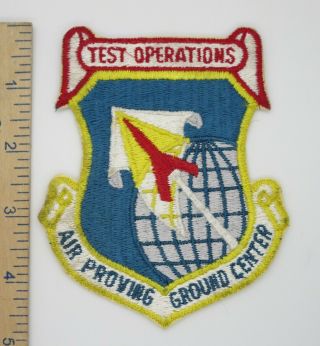 Us Air Force Test Operations Air Proving Ground Center Patch Vintage