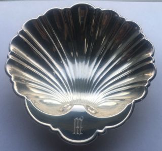 Gorham Sterling Silver 445 Shell Candy Nut Dish Ash Tray Engraved