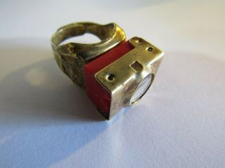 Vtg.  Sky King Magni - Glow Writing & Secret Compartment Premium Ring By Peter Pan