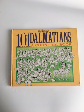 Vtg Children’s Book 101 Dalmatians - A Counting Book 1991 Walt Disney Illustrated