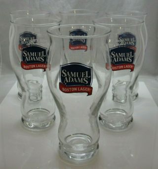 Set Of 6 Sam Adams Boston Lager 12oz Glasses " For The Love Of Beer " Sensory