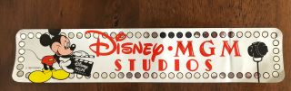Vintage Walt Disney World Mgm Studios Bumper Sticker Mickey Mouse 1987 Clapboard