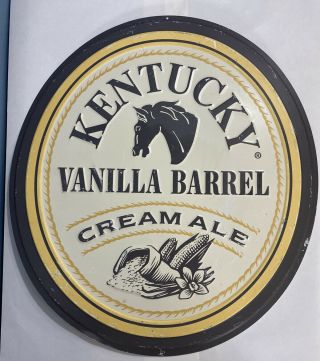 Lexington Brewing Co Kentucky Vanilla Barrel Cream Ale Metal Sign Tin Tacker