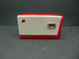 Vintage Red Continental Tr - 182 Transistor Radio 1950 