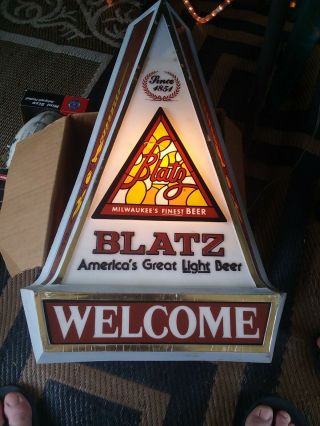 Blatz Vintage Lighted Beer Sign