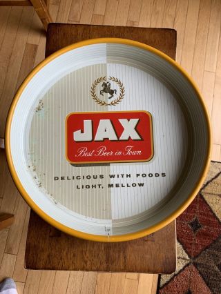 Vintage Jax Beer Metal Serving Tray,  Jackson Brewing Co.  Orleans,  La