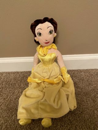 Disney Beauty And The Beast Belle Plush 15 " Doll Vgc