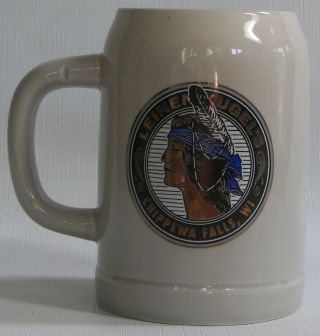 Leinenkugel Blue Indian Maiden 2000 Wis.  National Guard Mug,  Chippewa Falls,  Wi