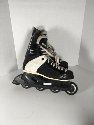 Ccm Tacks 155 Inline Roller Blades Street Hockey Skates Vintage Black Size 10