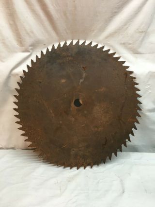 Vintage Buzz Saw Blade 21.  5 In.  Diameter Saw Mill Industrial Lumber Business