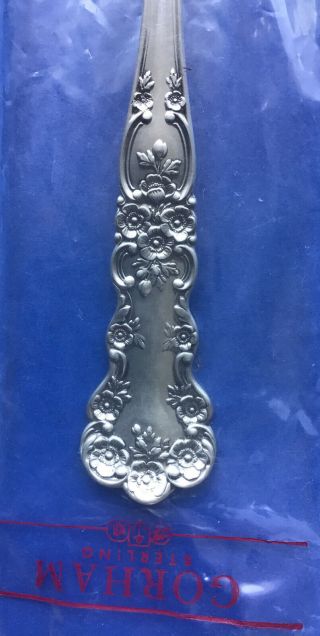 LARGE SERVING SPOON GORHAM BUTTERCUP STERLING SILVER PACKAGING 2