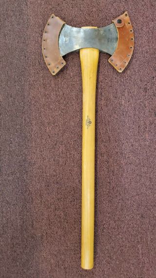 Gransfors Bruks 490 Double Bit Throwing Axe - With Leather Covers - No Booklet