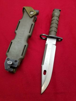 Buck Knives 188 Phrobis M9 Bayonet Sheath 1987 But Solid Knife Read Marked