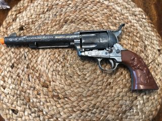 Vintage Marx Toys Thundergun Diecast Cap Gun Revolver Long Barrel