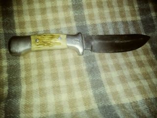 Vintage R.  H.  Ruana Bonner Montana Knife “m” Stamped