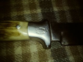Vintage R.  H.  RUANA Bonner Montana Knife “M” Stamped 2