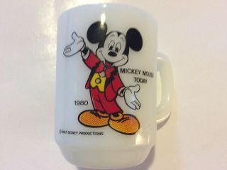 Disney 1980 Mickey Mouse Today Pepsi Collector Series Anchor Hocking Mug Cup