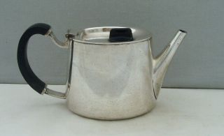 Walker & Hall Silver Plated Small Teapot David Mellor Fanfare Mid Century Design