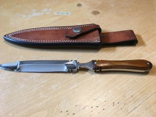 Rare – Alex J Collins Knife With Sheath 2 Of 3 - Twin Point,  Made In 1996