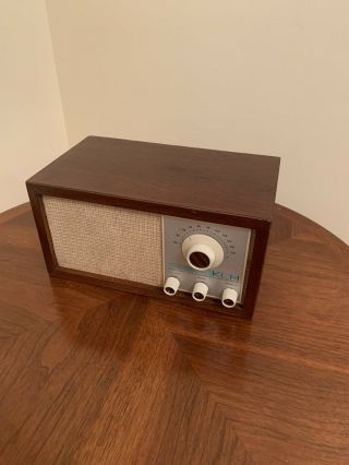 Vintage Klh Model Twenty One 21 Fm Table Radio.  1960s.  Great