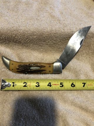 Case Xx Usa 1965 - 69 Era In Wood Box 5172 Stag Bulldog Clasp Knife