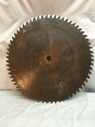 Vintage Buzz Saw Blade 22.  5 In.  Diameter Saw Mill Industrial Lumber Business