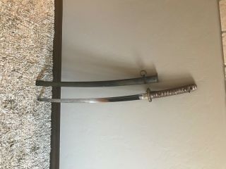 WW2 Type 95 NCO Japanese Sword with matching scabbard serial number 3