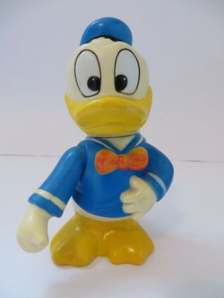 Vintage Donald Duck Walt Disney Productions Money Bank / Box