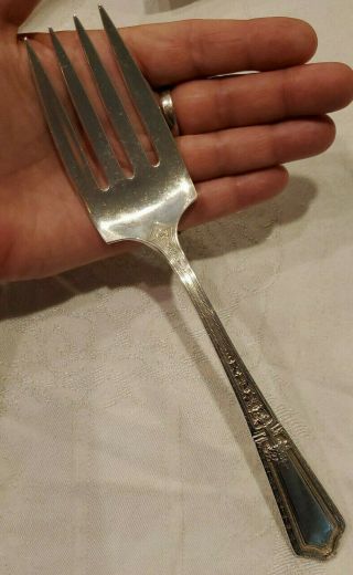 Towle Sterling Silver Cold Meat Fork D 