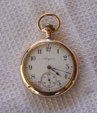 Vintage Elgin 16 Size 15 Jewel Pocket Watch Gold Filled Case