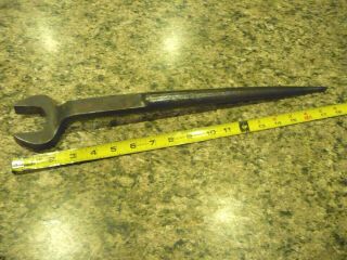 Vintage Bethlehem Steel 7/8 " Spud Wrench 18 " Long 1 5/8 Opening
