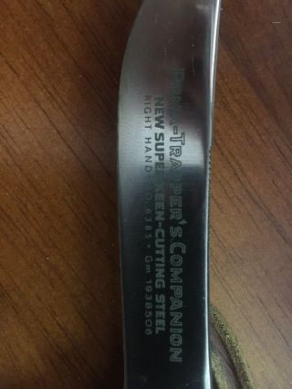 Puma Trapper’s Companion Knife RARE Manufactured 4th Quarter 1966 2