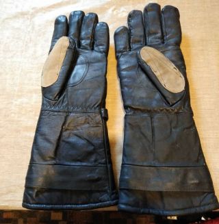 Vintage Esprit Leather Motorcycle Gloves - Large Size 2