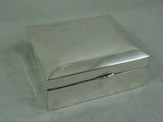 Solid Silver Cigarette Box,  1901