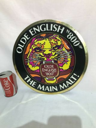 Vintage Olde English 800 Malt Liquor Embossed Sign 15 "