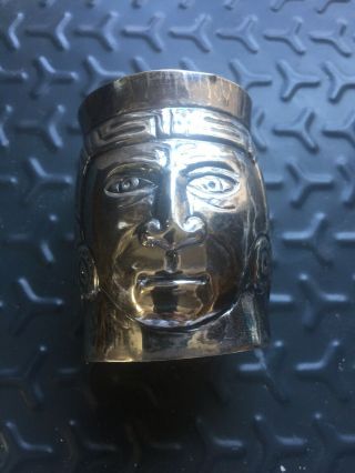 Antique Peruvian Sterling Silver Container