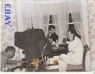 Orson Welles Directs Edward G.  Robinson The Stranger Vintage Photo