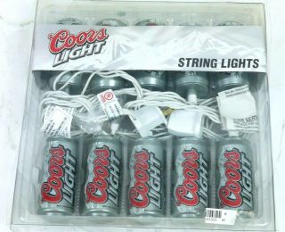 Coors Light Beer Can String Lights Holiday Christmas Festive In Package
