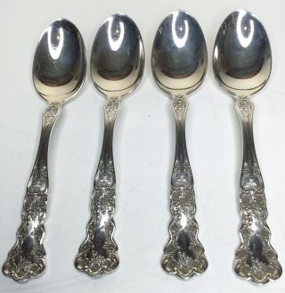 4 Gorham Buttercup Sterling Silver Teaspoons No Monogram 135g
