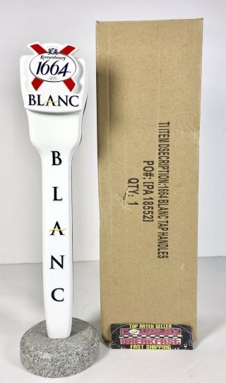 Kronenbourg 1664 Blanc French Wheat Beer Tap Handle 10.  25” Tall Brand
