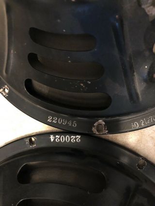 Vintage 1959/1960 Jensen P12q Speakers (2) Black Basket For Repair/recone