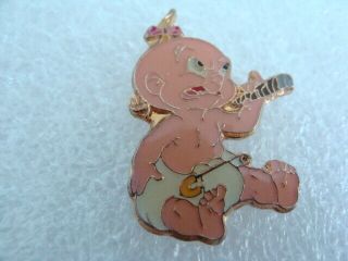 Vintage 1987 Disney Roger Rabbit Baby Herman Pin Baby Herman W/ Cigar Lapel Pin