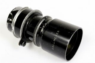 Vintage " J.  H.  Dallmeyer  Dallon Tele - Anastigmat " Lens With Caps 974