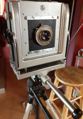 Vintage Kodak Master View Camera 4x5 With Many And Case.  Condit