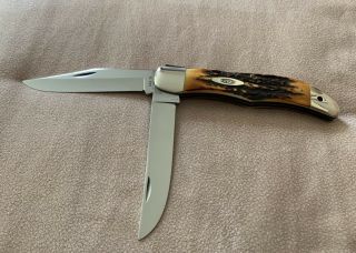 Absolutely Vintage Case Xx Usa 5265 Sab 2 Blade Folding Stag Knife